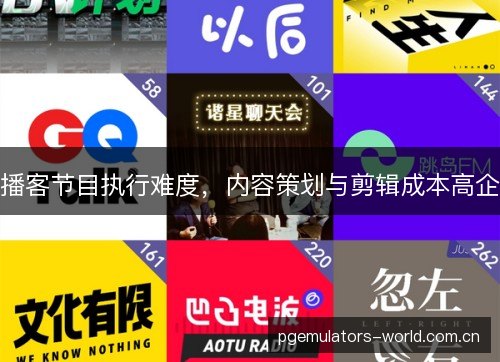播客节目执行难度，内容策划与剪辑成本高企